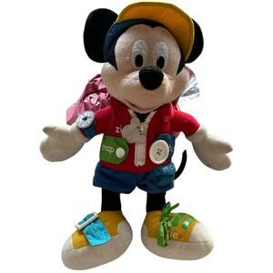 Mickey Mouse Learn to Dress Sensory Touch Disney Stuffed Animal